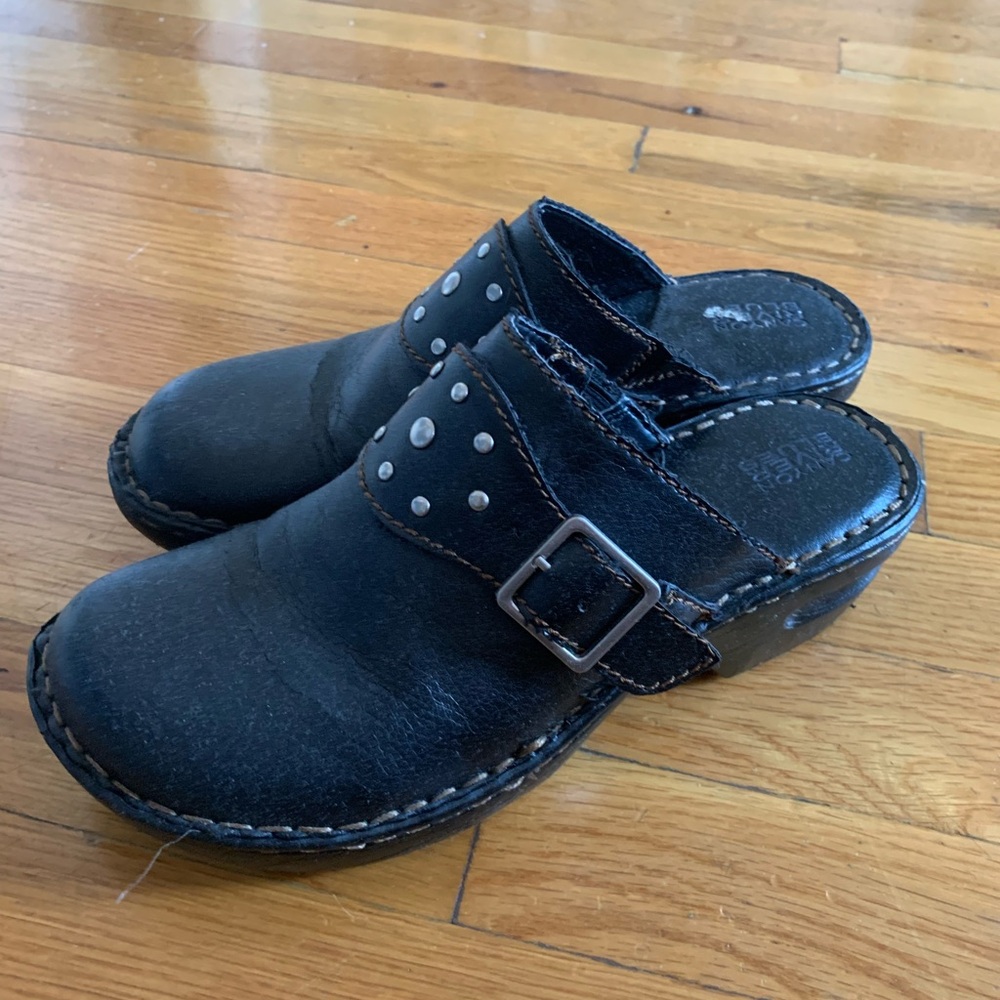 Black clog like shoe